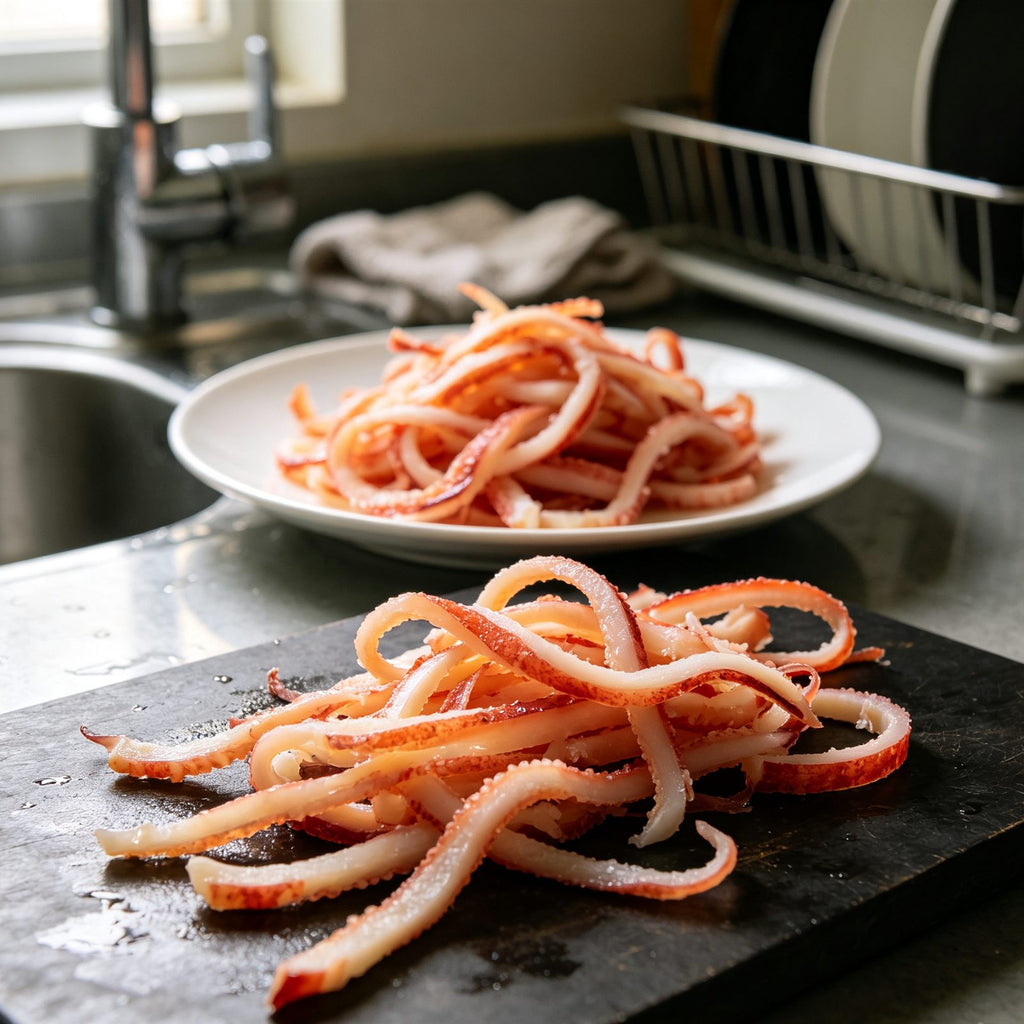 Crispy Tender Squid Rings Appetizer