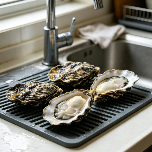 Fresh Raw Oysters Gourmet Delicacy